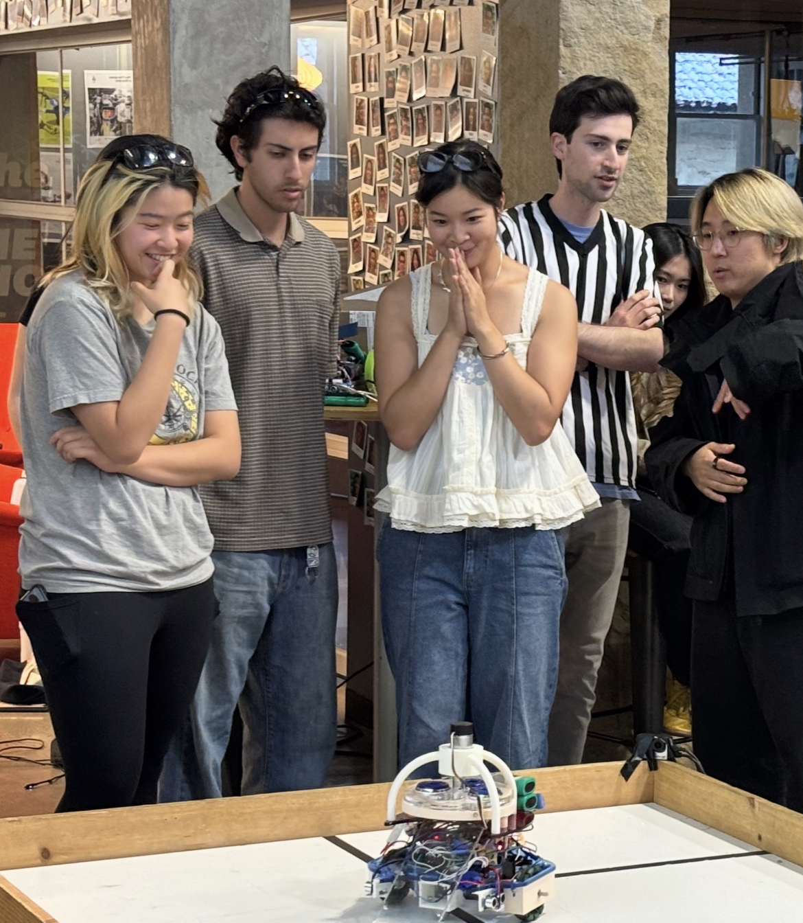 Team watching Turty Droid's first launch